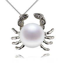 Snh Animal Shape Natural Freshwater Pearl Pendant 925 Silver
